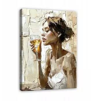Wallarena Leinwandbild Frau abstrakt, modern, 70x100cm