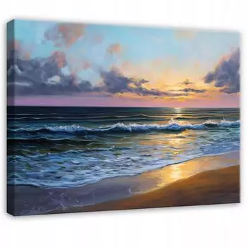 Wallarena Leinwandbild Strand & Meer, Natur, 120x80cm, 3D-Effekt (PP16015O20)