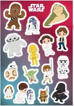 Komar Deko-Sticker Star Wars Heroes 50 x 70 cm gerollt