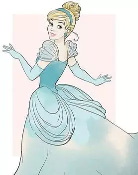 Komar Wandbild Cinderella Beauty 40 x 50 cm