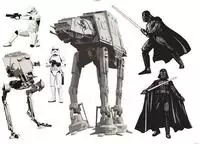 Komar Wandtattoo "Star Wars Doomed - Gr&ouml;&szlig;e 100 x 70 cm" selbstklebend, Wandsticker,