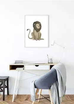 Komar Wandbild Cute Lion 50 x 70 cm