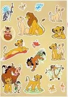 Komar Wandtattoo "Lion King Circle of Life - Gr&ouml;&szlig;e 50 x 70 cm" selbstklebend,