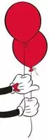 Komar Bild "Mickey Mouse Balloon" Disney 1 Stk. tlg. Wandbild zur Dekoration im