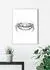 Komar Wandbild Crab White 50 x 70 cm