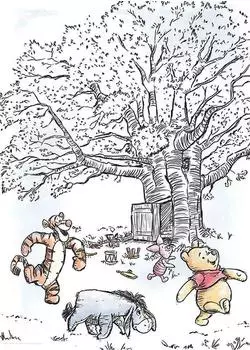 Komar Wandbild Winnie Pooh Playground 50 x 70 cm