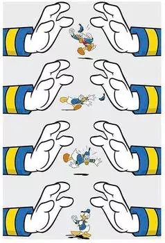 Komar Wandbild Donald Hands 50 x 70 cm