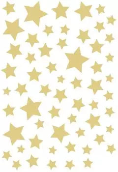 ESTAhome Wandtattoo Sternenhimmel Gelb 33 cm x 47,5 cm 156120