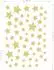 ESTAhome Wandtattoo Sternenhimmel Gelb 33 cm x 47,5 cm 156120