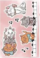 Komar Wandtattoo "Aristocats Kittens - Gr&ouml;&szlig;e 50 x 70 cm" selbstklebend,