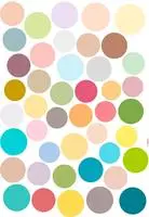 Komar Wandtattoo "Dots - Gr&ouml;&szlig;e 50 x 70 cm" selbstklebend, Wandsticker