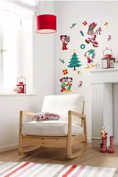 Komar Deko-Sticker Mickey Christmas Presents 50 cm x 70 cm