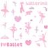 RoomMates Wandsticker Ballerina mit Glitter (RMK1656SCS )