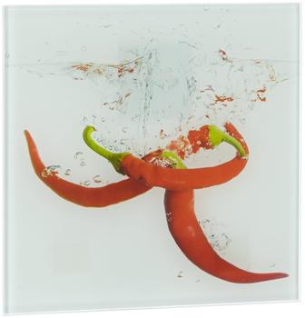 Eurographics DGDT1053 Deco Glass Splashing Chili Pepper (20 x 20 cm)