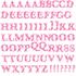 RoomMates Alphabet pink