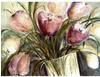 Artland Glasbild »Lila Tulpen in Vase«, Blumen, (1 St.), in verschiedenen...
