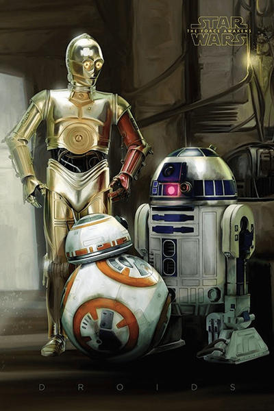 Empire Poster Poster Star Wars EP7 Droids (61x91,5cm)
