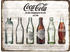 Nostalgic Art Coca-Cola-Bottle Timeline (30x40cm)