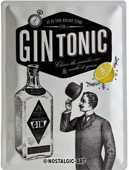 Nostalgic Art Blechschild Gin Tonic (30x40cm)