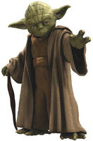 Komar Wandtattoo "Star Wars Yoda - Gr&ouml;&szlig;e 100 x 70 cm" selbstklebend, Wandsticker,