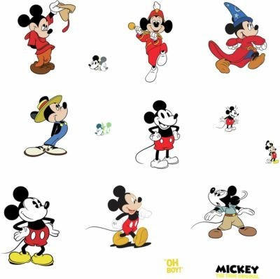 RoomMates Wandsticker Disney Mickey Mouse The True Original 90th Anniversary