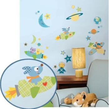 RoomMates Wandsticker Rocket Dog (51 Teile) mehrfarbig
