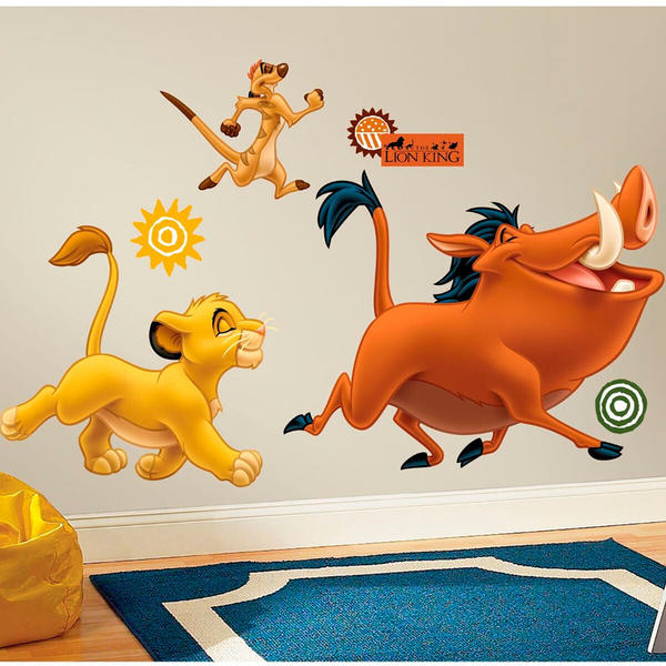 RoomMates Giant Stickers Simba, Timon and Pumba
