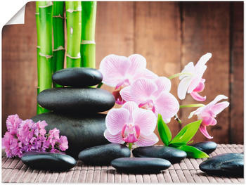Art-Land Spa Konzept Zen Steinen Orchideen 80x60cm (39534849-0)