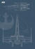 Komar Star Wars Blueprint X-Wing 50x70cm