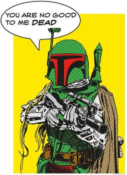 Komar Star Wars Classic Comic Quote Boba_Fett 30x40cm