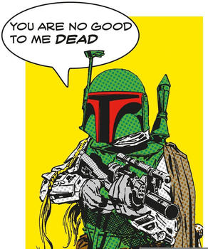Komar Star Wars Classic Comic Quote Boba_Fett 50x70cm