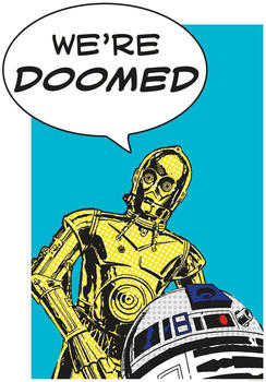 Komar Star Wars Classic Comic Quote Droids 50x70cm