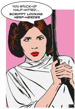 Komar Star Wars Classic Comic Quote Leia 30x40cm