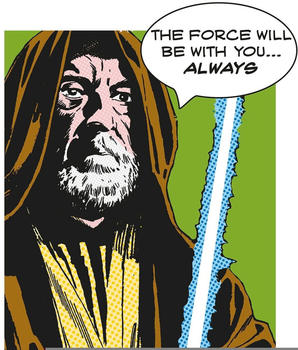Komar Star Wars Classic Comic Quote Obi Wan 30x40cm