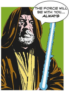 Komar Star Wars Classic Comic Quote Obi Wan 40x50cm