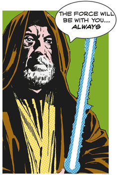 Komar Star Wars Classic Comic Quote Obi Wan 50x70cm