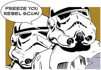 Komar Star Wars Classic Comic Quote Stormtrooper 70x50cm