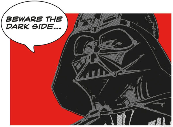 Komar Star Wars Classic Comic Quote Vader 40x30cm