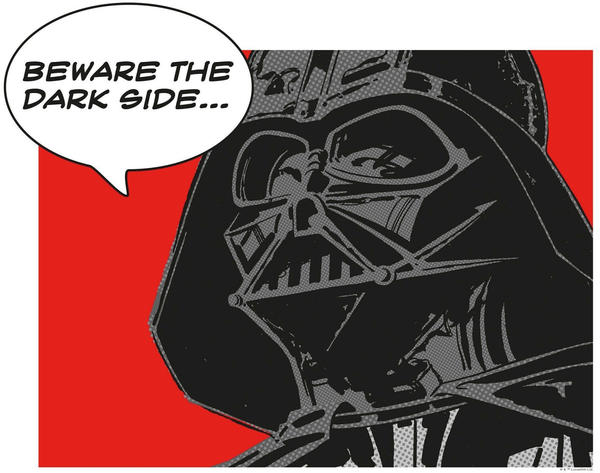 Komar Star Wars Classic Comic Quote Vader 50x40cm
