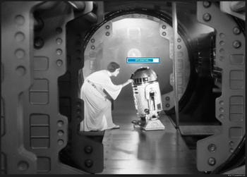 Komar Star Wars Classic Leia R2D2 Upload 40x30cm