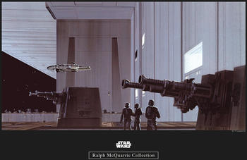 Komar Star Wars Classic RMQ Death Star Hangar 50x40cm