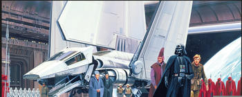 Komar Star Wars Classic RMQ Death Star Shuttle Dock 70x50cm
