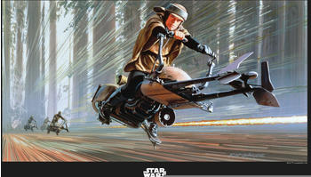 Komar Star Wars Classic RMQ Endor Speeder 40x30cm