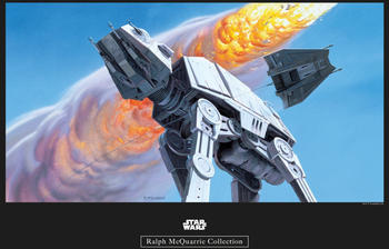 Komar Star Wars Classic RMQ Hoth Battle AT-AT 50x40cm