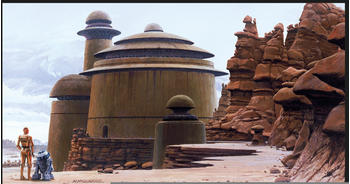 Komar Star Wars Classic RMQ Jabbas Palace 40x30cm