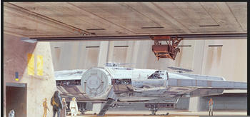 Komar Star Wars Classic RMQ Mos Eisley Hangar 40x30cm