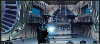Komar Star Wars Classic RMQ Vader Luke Throneroom 50x40cm