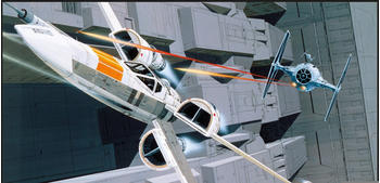 Komar Star Wars Classic RMQ X-Wing vs TIE-Fighter 40x30cm