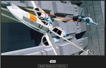Komar Star Wars Classic RMQ X-Wing vs TIE-Fighter 50x40cm