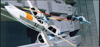 Komar Star Wars Classic RMQ X-Wing vs TIE-Fighter 70x50cm